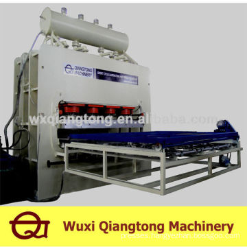 Double sided short cycle hot press machine for furniture boards/short cycle 4x8 feet press